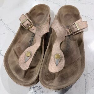 Birkenstock Light Pink Suede Sandals